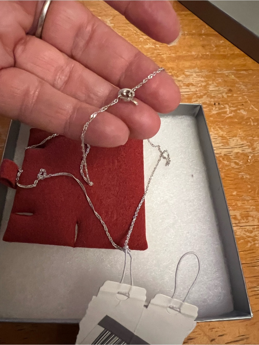 Nordstrom Silver Twisted Rope Necklace